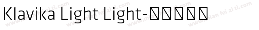 Klavika Light Light字体转换